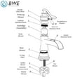 thumbnail image 5 of BWE Waterfall Single Hole Handle Low-Arc Bathroom Faucet with Pop-up Drain Assembly In Matte Black, 5 of 12