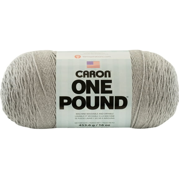 Caron Medium Acrylic Gray Yarn, 812 yd