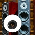 thumbnail image 4 of DIY Home Car Stereo 2-Way Speaker Box Terminal Binding Post Conector de taza de tornillo redondo Enchufe de subwoofer (Negro), 4 of 8