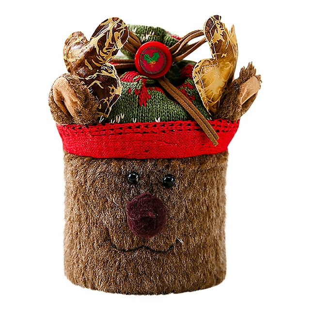 Partheme Novelty Toys 2 Counts Christmas Gift Jar Santa Claus Snowman Jar Candy Storage Jar For Kids C