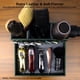 thumbnail image 2 of Organizador portátil para herramientas de peluquería, bolsa multifuncional para tijeras y peines, estuche de maquillaje en color gris., 2 of 6
