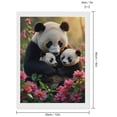 thumbnail image 2 of Diamond Art Kits for Adults - Pandas Family Among Pink Flowers 5d Diamond Painting for Adults, Diamond Art for Adults Beginners, Frameless Diamond Painting Kits for Adults for Home Wall Decor, 2 of 7