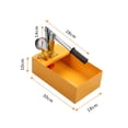 thumbnail image 2 of Homgeek Machine Manuelle de Pompe de Test Hydraulique de Test de Pression de Test Aluminium 2.5MPa 25KG avec G12, 2 of 7