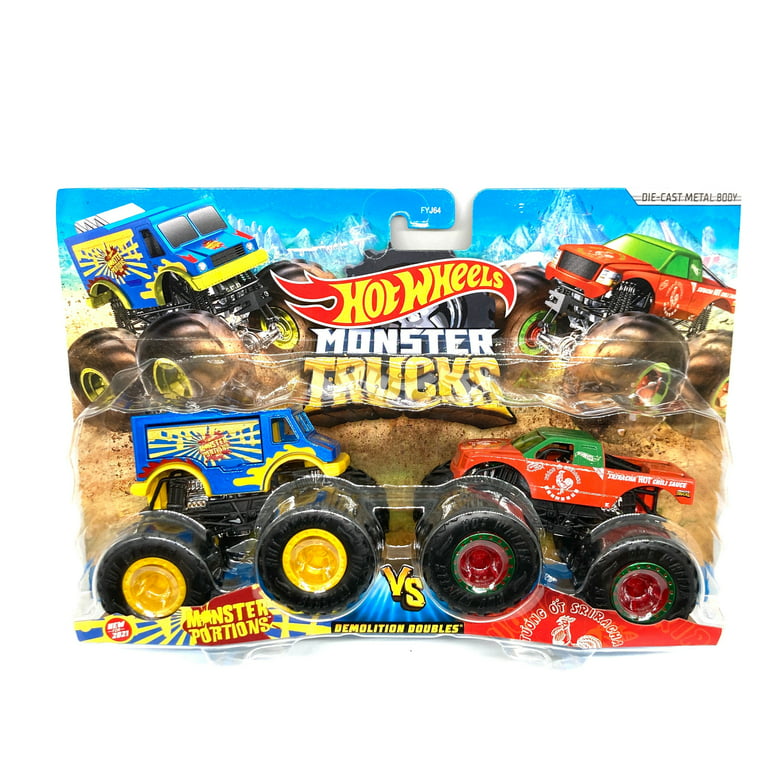 150 licensed Hot Wheels Monster Trucks Mini Stickers -  Israel