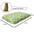thumbnail image 2 of Melon Pet Bed, Abstract Halved Watermelon Doodle in Irregular Sizes, Chew Resistant Pad for Dogs and Cats Cushion with Removable Cover, 24" x 39", Mustard Cadet Blue, by Ambesonne, 2 of 4