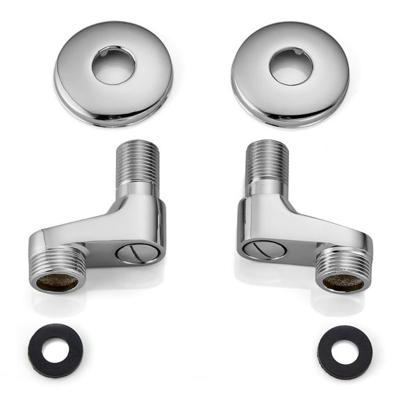 Clawfoot Tub 3-3/8 Inch Adapter Claw Foot Bathtub Kitchen Faucet Adjustable Swing Arms Commercial Utility Eccentric Screw Plus Size 1 Pair