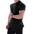 thumbnail image 2 of Rciityk Athletic Shirts for Men Muscle Solid Tops Short Sleeve Quick Dry T-Shirt Running Gym Sport Workout T Shirts, 2 of 6