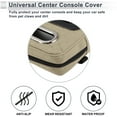 thumbnail image 4 of Car Center Console Cover Center Console Cushion Multifunctional 13.39"x7.48"x3.15" Beige Black Nappa Leather, 4 of 7