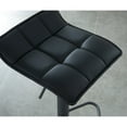 thumbnail image 4 of Comet-Adjustable Height Faux Leather Stool, Set of 2 Grey, 4 of 5