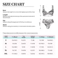 thumbnail image 4 of Kdxio Cats Group Print Women's 2 Piece High Waisted Wrap Spaghetti Strap Summer Swimsuit Bikini Set-Medium, 4 of 7