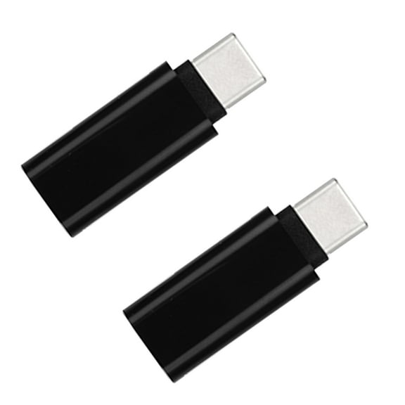 FRCOLOR 2pcs Type-C to 3.5mm Jack Converter Earphone Audio Adapter Cable Type USB C to 3.5 mm Headphone Aux Cable (Black)