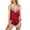 Pink, variant on URMAGIC Womens Lace Sexy V-Neck Lingerie Tops Shorts,Satin Silk Pajamas Set