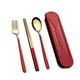 thumbnail image 3 of Utensilios de cocina 304 Conjuntos portátiles de acero inoxidable Reutilizables Vajilla reutilizable con caja Estudiantes Utilice diseño simple Desayuno Tipo de cena 5 Monstrate  HA012725-05, 3 of 7