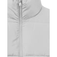 thumbnail image 3 of A2Y Women's Crop Lightweight Sleeveless Warm Padded Outerwear Puffer Vest Grey S, 3 of 4