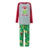 Madjtlqy Matching Family Christmas Pajamas Adults Kids Grinch 2-Piece Holiday Xmas Sleepwear