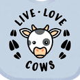 thumbnail image 4 of Inktastic Live Love Cows Boys or Girls Baby Bib, 4 of 4
