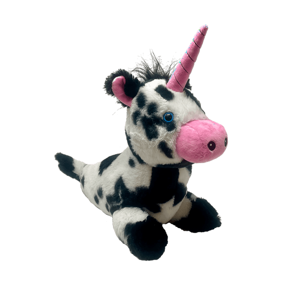 RANDIMALS Narmoo Cow–Narwhal Hybrid Plush Stuffed Animal Toy 15", Soft & Huggable, Encourages Imagination & Adventure
