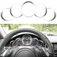 thumbnail image 2 of Para porsche Cayenne 958 2011-2018, cubiertas de anillo cromadas plateadas para salpicadero de coche, embellecedor de decoración Interior, 2 of 3