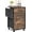 Rustic Brown, variant on ROVSUN 2-Drawer Rolling File Cabinet with Side Bag, Mobile Printer Stand with Fabric Drawers and Lockable Wheels, White Green