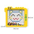 thumbnail image 1 of Tableta De Escritura Tablero de dibujo de bola de acero magnético Tablero de dibujo suave para juguetes de niños (Amarillo) Ndcxsfigh libre de BPA, 1 of 7