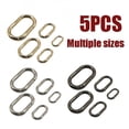 thumbnail image 2 of 5pc Oval Spring O Ring Openable Leather Bag Handbag Strap Buckle Connect Keyring Pendant Key Dog Chain Snap Clasp Clip Carabiner, 2 of 9