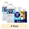 (2 pack) Pure Life Purified Water, 12 Fl Oz, 12-Pack Plastic Bottles