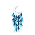 thumbnail image 1 of Colgante de pared de macramé bohemio, colgante de fondo, atrapasueños trenzado hecho a mano. Azul, 1 of 9