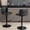 Dark Gray, variant on Modern Swivel Barstools with Adjustable Height and Back Tufting / Good for Kitchen Island, Beige 2-Piece