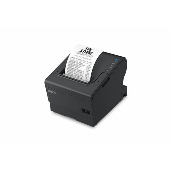 Epson TM-T88VII OmniLink Single-Station Thermal Receipt Printer | Fixed USB and Ethernet, Gray