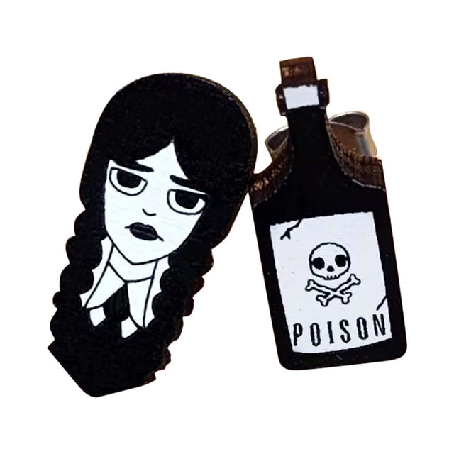 Price Drop Acrílico Diversión- Pendientes creativos Pendientes de miércoles Regalo de vacaciones para mujer