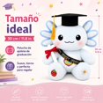 thumbnail image 3 of Peluche de Ajolote de Graduación 30 cm/11.8in, Muñeco Suave con Birrete, Diploma y Banda, Regalo para Graduación, Cumpleaños, Decoración y Colección, 3 of 5