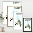 thumbnail image 4 of Designart 'Historic Hummingbird Flying To A Flower' Traditional Framed Canvas Wall Art Print, 4 of 5