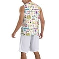 thumbnail image 2 of Sikiie Spring Flowers Birds Basketball Jersey Reversible Men's Mesh Athletic Sports Shirts Training Practice S-4XLX-Large, 2 of 6