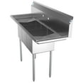 thumbnail image 5 of KoolMore 54 in. Three Compartment Stainless Steel Commercial Sink with Drainboards, Bowl Size 10"x 14"x 10", 5 of 9