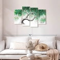 thumbnail image 2 of Elephant Stock Garden Party Tree Wall Art - Horizontal Multi Panel Canvas - Living Room Wall Decor - Floral And Botanical Multi Panel - White And Blue Decor By Ashvin Harrison - 43" x 27", 2 of 3