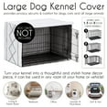 thumbnail image 4 of Sweet Jojo Designs Boho Fringe White and Grey Dog Crate Kennel Cover 42in., 4 of 6