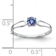 thumbnail image 2 of Primal Gold 14 Karat White Gold 4mm Tanzanite Ring, 2 of 4