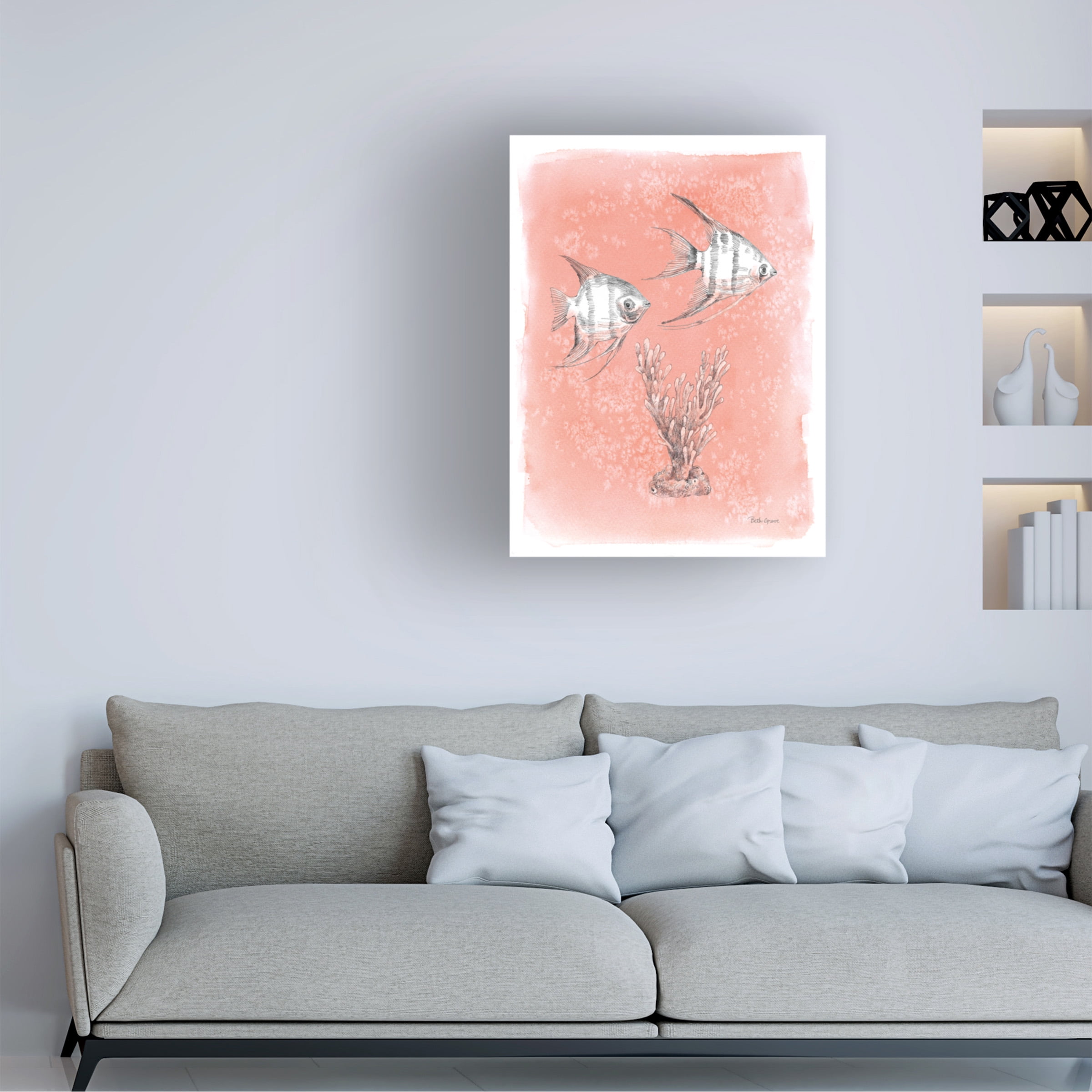 Beth Grove 'Coastal Sea Life III' Canvas Art