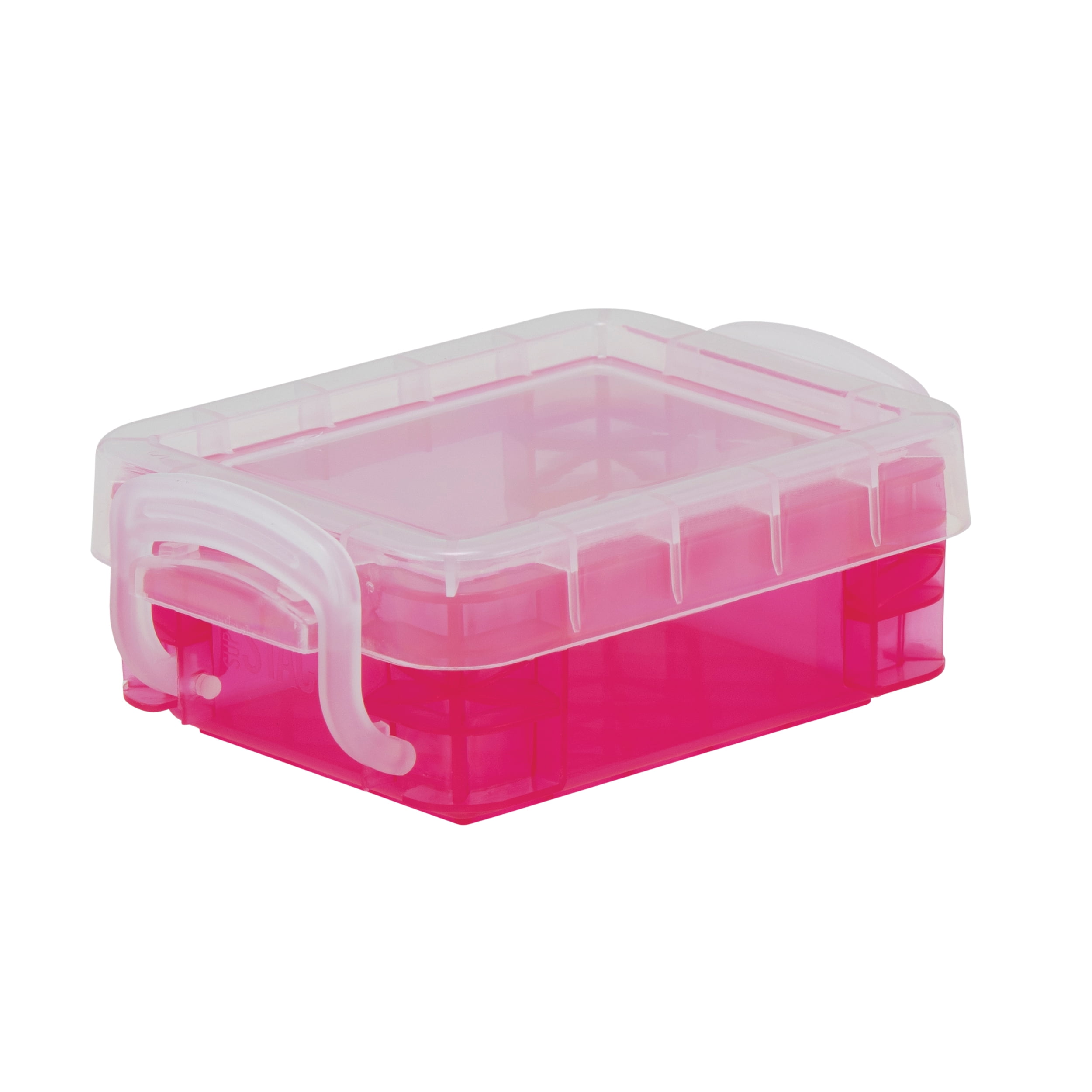Super Stacker 3 Count (36 total) Assorted  Color Bitty Boxes - Storage Organizer for Office and Craft Supplies - 12 Bulk Pack