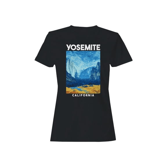 Yosemite Graphic Women's Black T-Shirt
