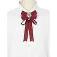 thumbnail image 4 of INSPIRE CHIC Women's Pre-Tied Neck Tie Ribbon Elegant Bowknot Bow Tie Bow Tie Brooches, 4 of 5