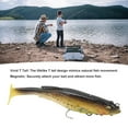 thumbnail image 4 of 12,5 Cm Leurres de Pêche, Appâts en Silicone T Queue Poisson Vif Mords Conception de Poisson Réaliste pour l'Eau Salée d'Eau Douce, 4 of 8