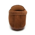 thumbnail image 4 of DADAWEN Boys Girls Brown Loafers Slippers Casual Shoes Comfortable Suede Moccasin Flats Shoes 2 Little Kid, 4 of 6