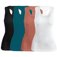 thumbnail image 1 of SET DE 4 BLUSAS CAMISETA PARA DAMA SURTIDO EN COLOR SIN MANGAS UNITALLA, 1 of 5