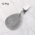 thumbnail image 3 of 12Pack Marble Water-Drop Shape Tablecloth Weights with Metal Clip, Grey, 3 of 6