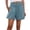 Light Blue, variant on TrendOFT Women's Shorts Casual Summer Smocked Elastic Waist Comfy Detail Beach Lounge Shorts Women Athletic Shorts Hot Pink M