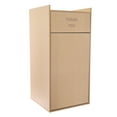 thumbnail image 2 of Dwellnix Large Capacity Trash Can with Swing Lid, Wooden Design, Eco-Friendly Trash Bin for Commercial Use, Perfect for Restaurants, Offices, Cafeterias, and Public Areas, 2 of 11