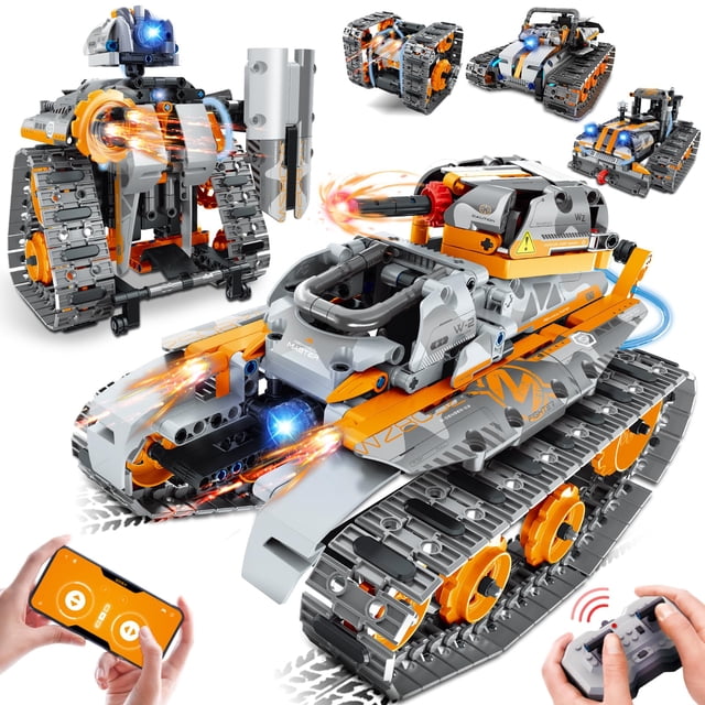 Set de Construcción MOJINO 5 en 1 STEM con Luz LED y Control por App 554 piezas