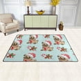 thumbnail image 3 of Coolnut Lightweight Soft Area Rugs 31x20 Inch, Christmas Dog and Candy Floor Mat Doormat for for Rooms Entrance Hardwood Floor Living Room 2'7" x 1'8"） Nursery Rugs, 3 of 6