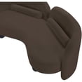 thumbnail image 4 of Meridian Furniture Daphne Brown Chenille Fabric Loveseat, 4 of 19